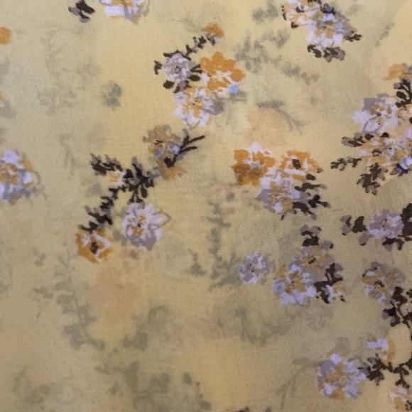 INC sheer floral boho blouse NWT Small Macys - Picture 7 of 9